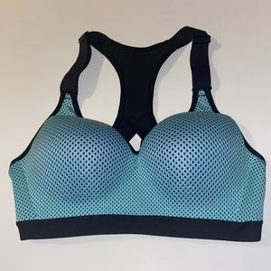 Victoria’s Secret Sports Bra 34C navy blue mint green
